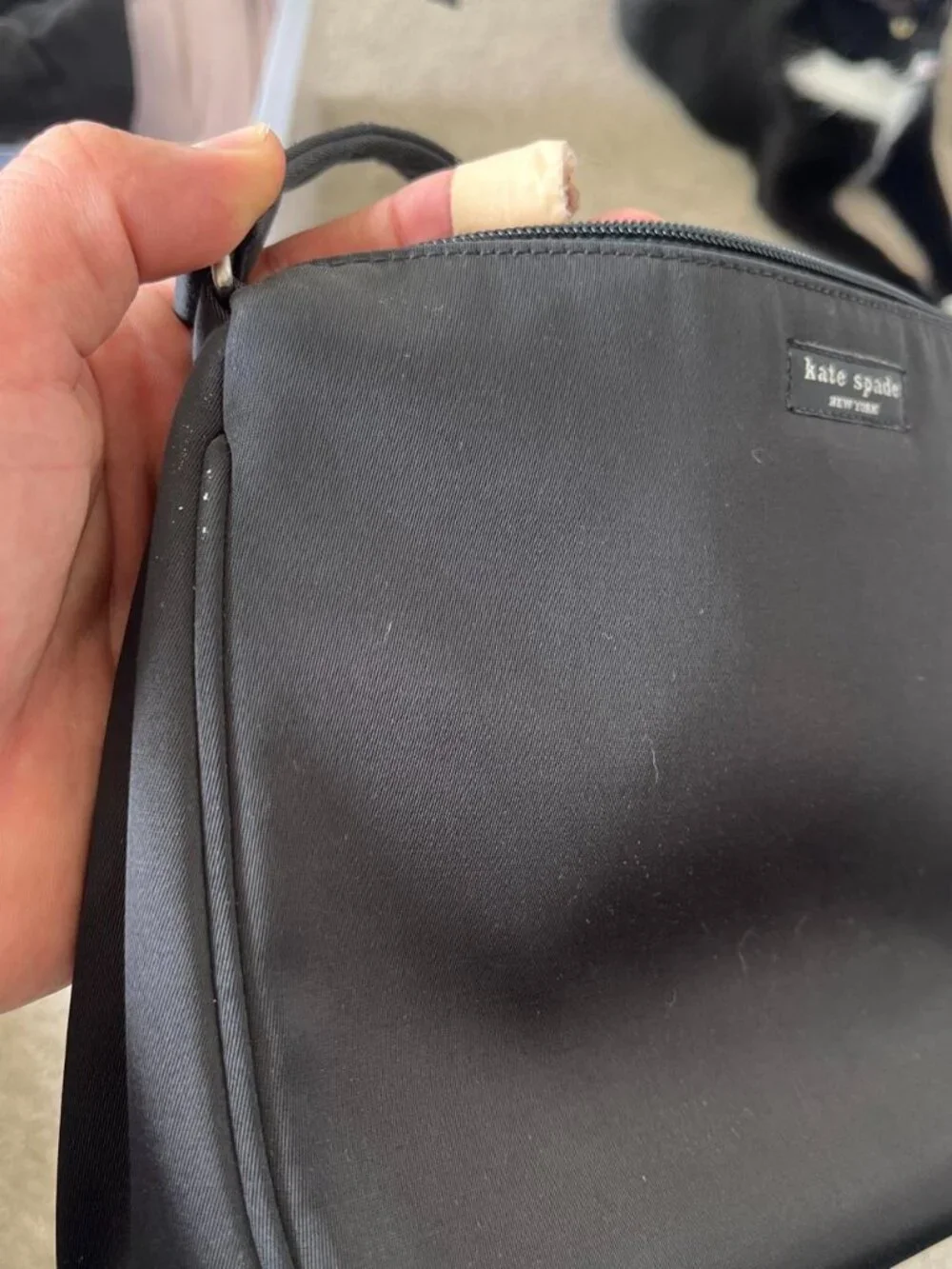 Kate Spade Bag Black Nylon Shoulder Purse Vintage